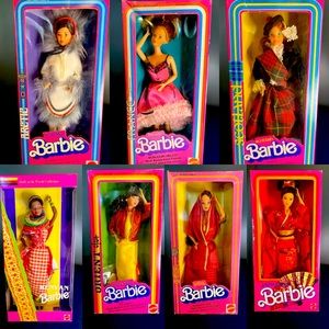 Barbie Dolls of the World France India Arctic Kenyan Japan Orient Scottish